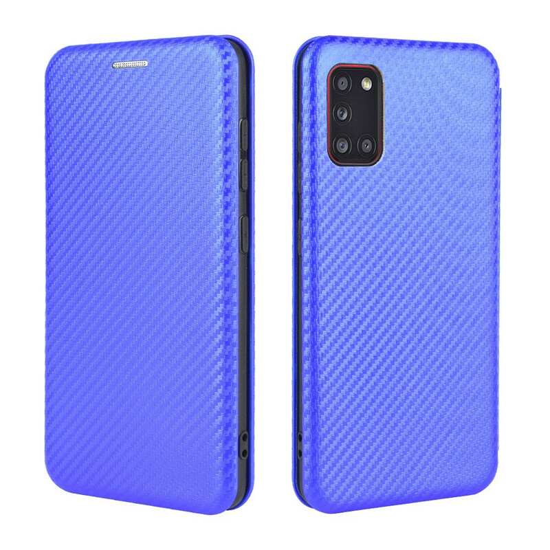 Flip Cover Samsung Galaxy A31 Hiilikuitukansi
