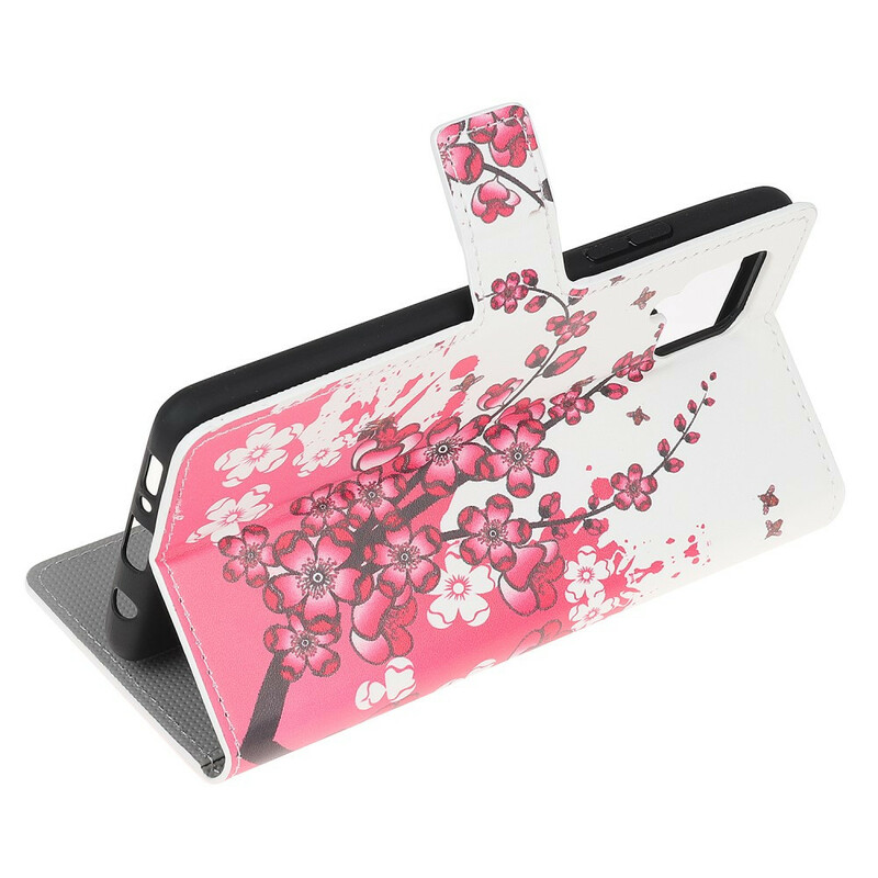 Samsung Galaxy A12 Trooppisia kukkia Kotelo