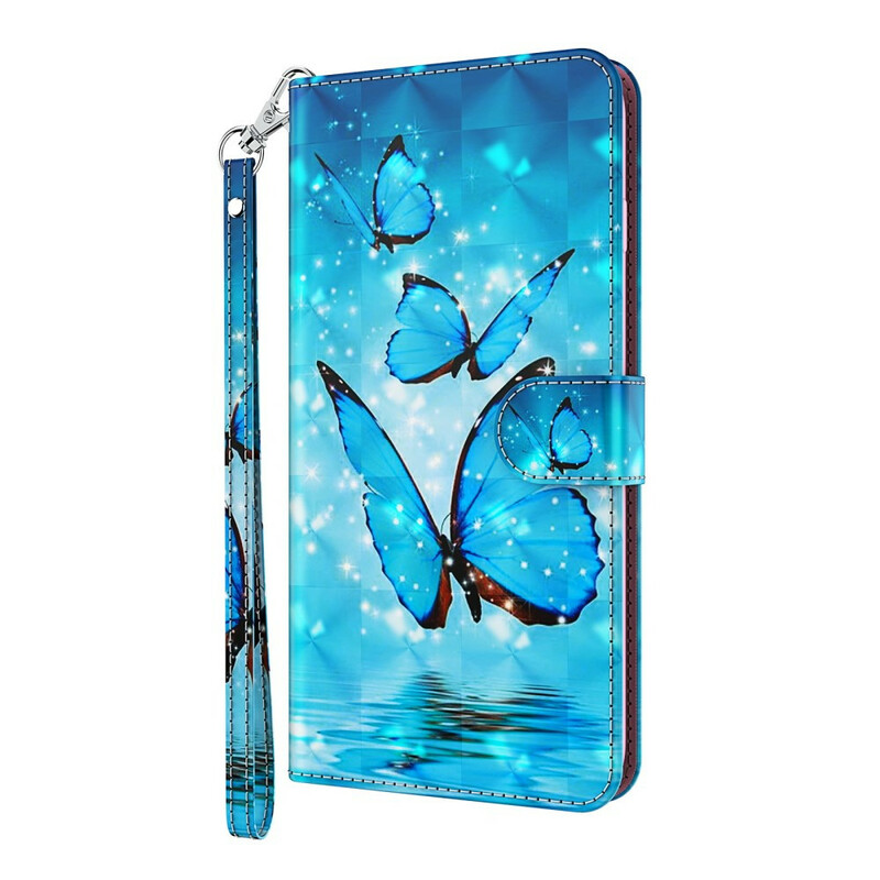 Samsung Galaxy A12 Case Flying Blue Perhoset