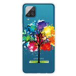 Samsung Galaxy A12 Kirkas akvarelli puu tapauksessa