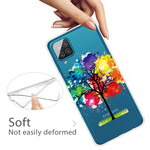 Samsung Galaxy A12 Kirkas akvarelli puu tapauksessa