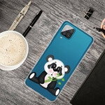 Samsung Galaxy A12 Clear Case Surullinen Panda
