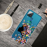 Samsung Galaxy A12 söpö kukkivat pää Case