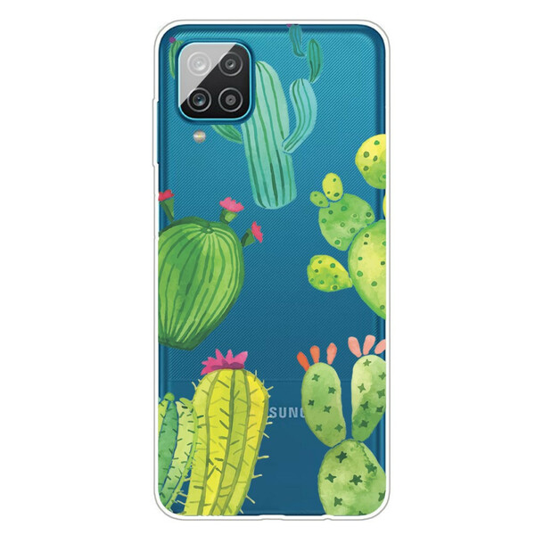 Samsung Galaxy A12 kaktus akvarelli Case