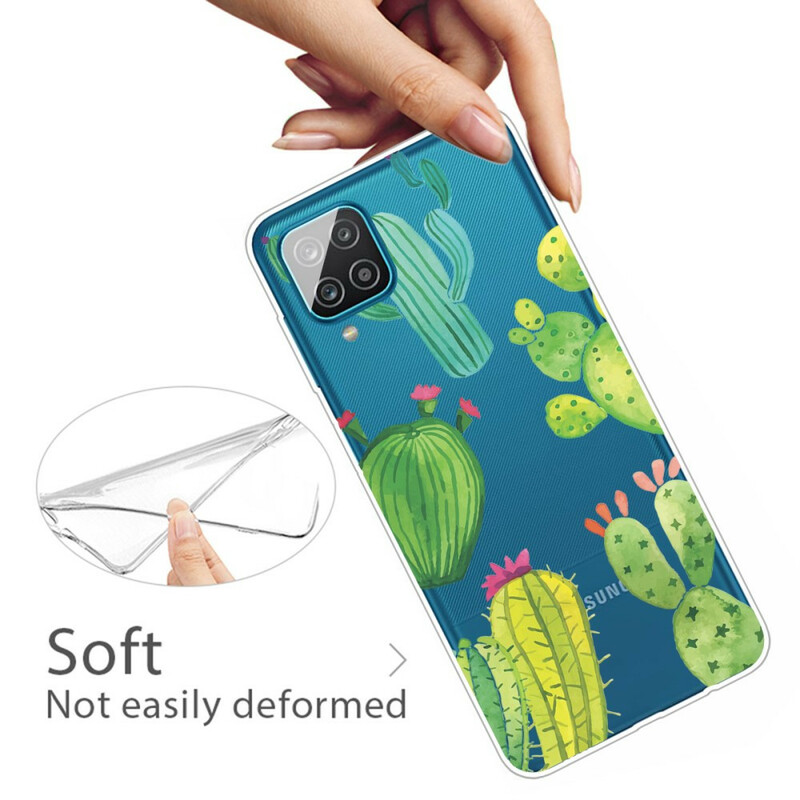 Samsung Galaxy A12 kaktus akvarelli Case