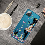 Samsung Galaxy A12 söpö kukkivat pää Case