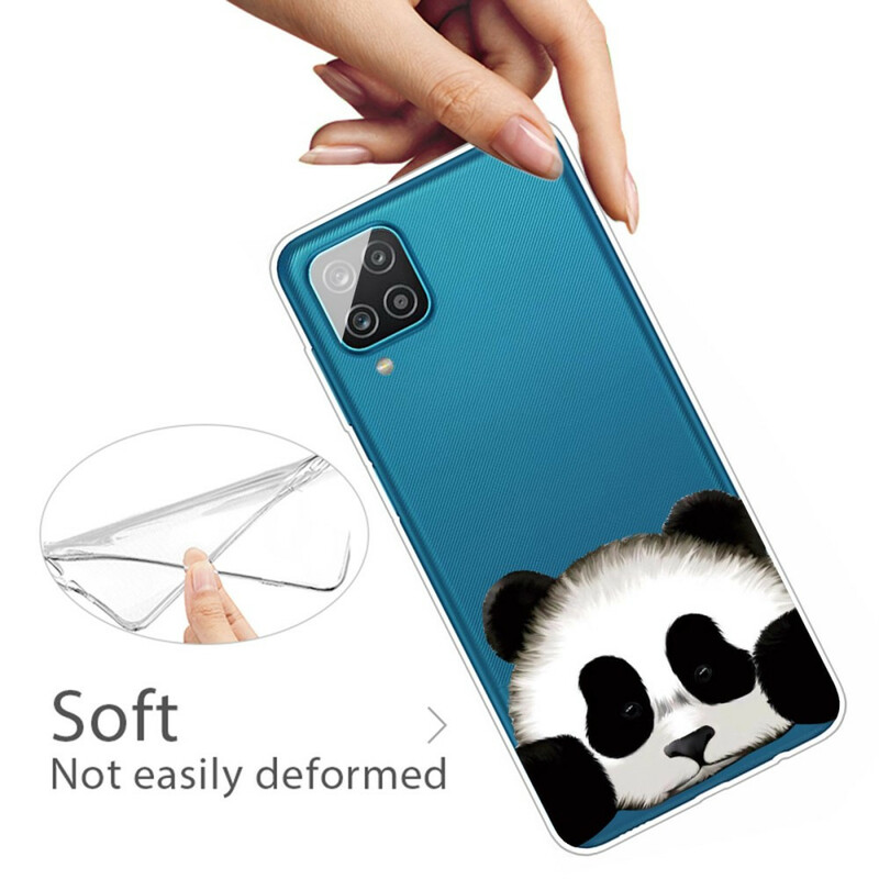 Samsung Galaxy A12 Clear Case Panda