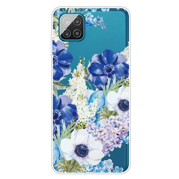 Samsung Galaxy A12 Kirkas akvarelli kukka tapauksessa