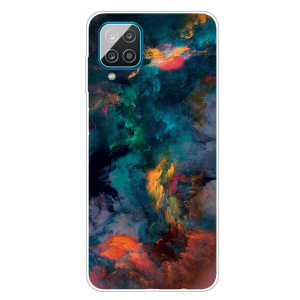 Samsung Galaxy A12 Case Värilliset pilvet