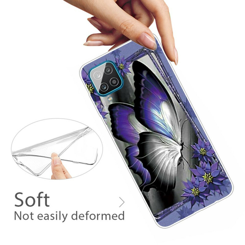 Samsung Galaxy A12 Butterfly Case Royal