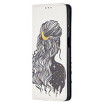 Flip Cover Samsung Galaxy A12 Kauniit hiukset