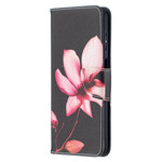 Samsung Galaxy A12 Kotelo vaaleanpunainen kukka