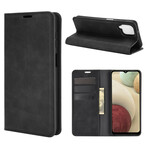Flip Cover Samsung Galaxy A12 Pehmeä nahka Effect Flip Cover Samsung Galaxy A12 Pehmeä nahka Effect