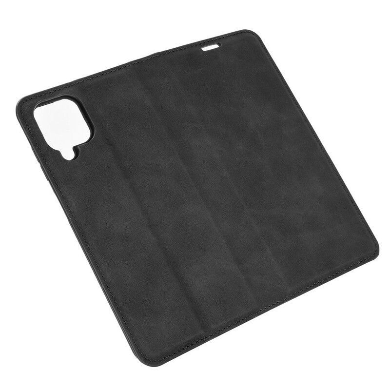 Flip Cover Samsung Galaxy A12 Pehmeä nahka Effect Flip Cover Samsung Galaxy A12 Pehmeä nahka Effect
