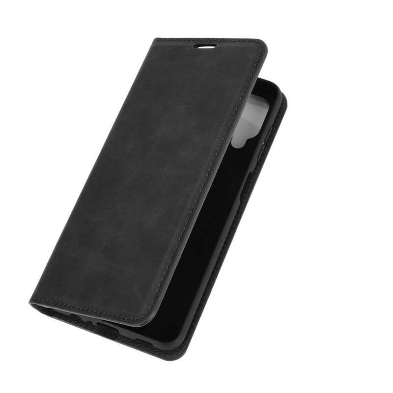 Flip Cover Samsung Galaxy A12 Pehmeä nahka Effect Flip Cover Samsung Galaxy A12 Pehmeä nahka Effect