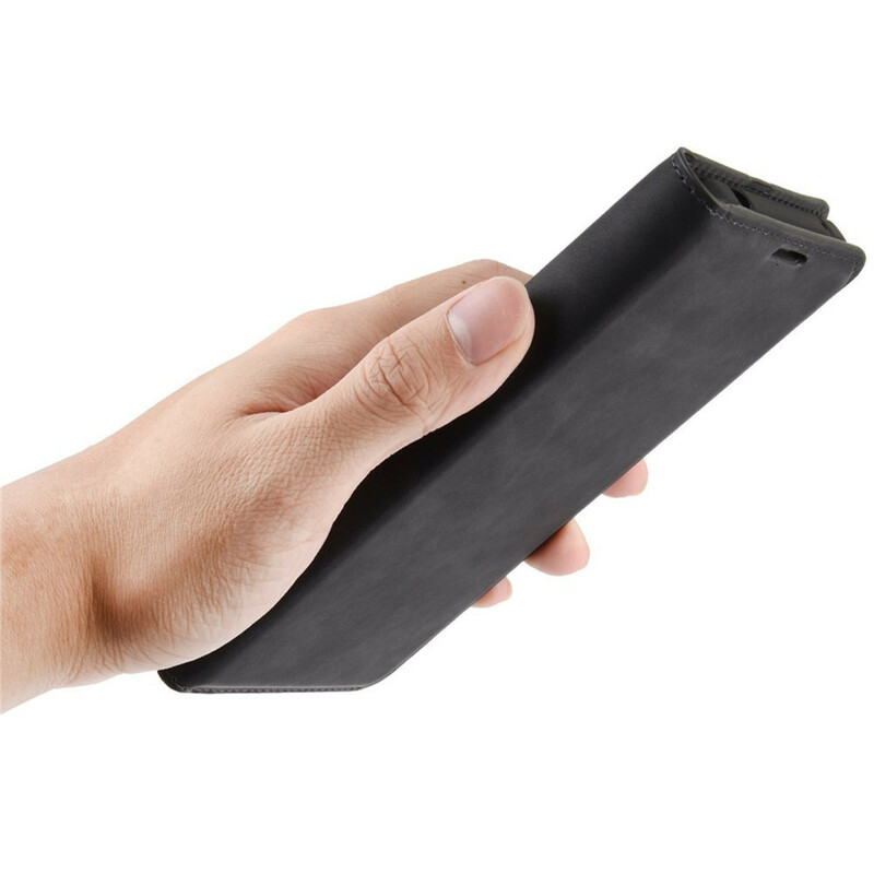 Flip Cover Samsung Galaxy A12 Pehmeä nahka Effect Flip Cover Samsung Galaxy A12 Pehmeä nahka Effect