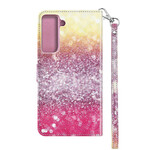 Samsung Galaxy S21 5G Glitter Case Magenta