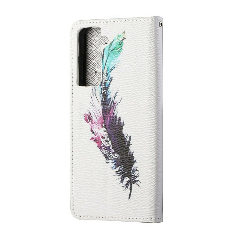 Samsung Galaxy S21 5G Feather Strap Kotelo