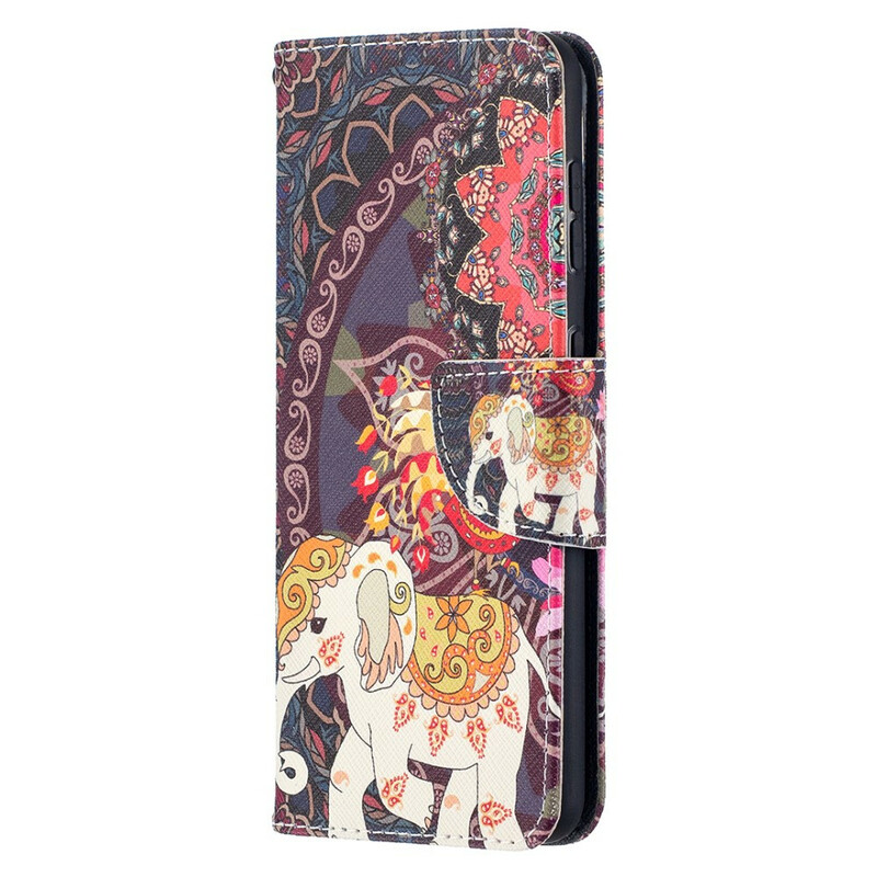 Samsung Galaxy S21 5G Case Mandala Etninen Elefantit Samsung Galaxy S21 5G Case Mandala Etninen Elefantit