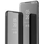 Näytä kansi Samsung Galaxy M51 peili ja keinonahkainen nahka