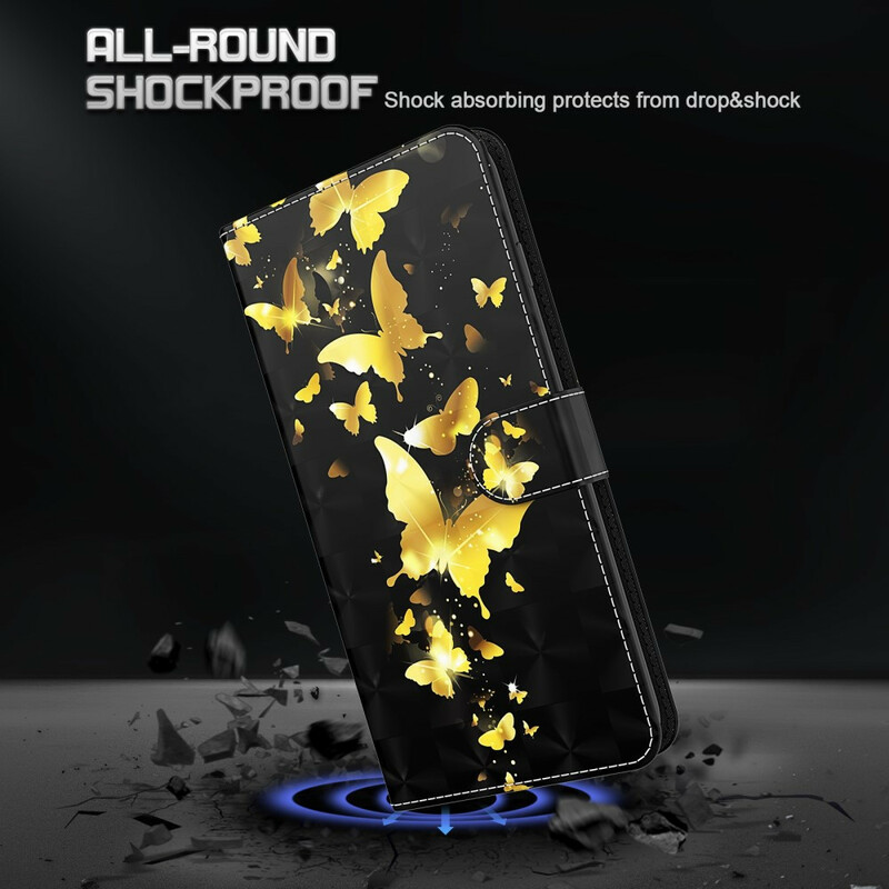 Samsung Galaxy S21 Plus 5G Kotelo Keltainen Perhoset