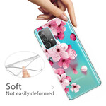Samsung Galaxy A72 5G Case Pieni vaaleanpunaiset kukat