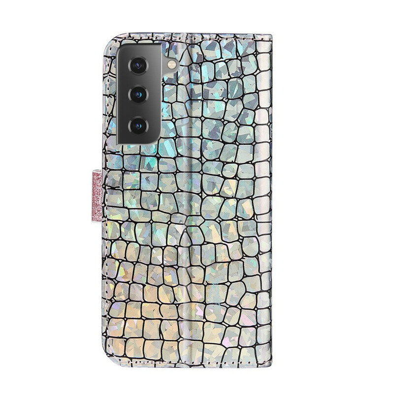 Samsung Galaxy S21 Plus 5G Croco Diamond kotelo