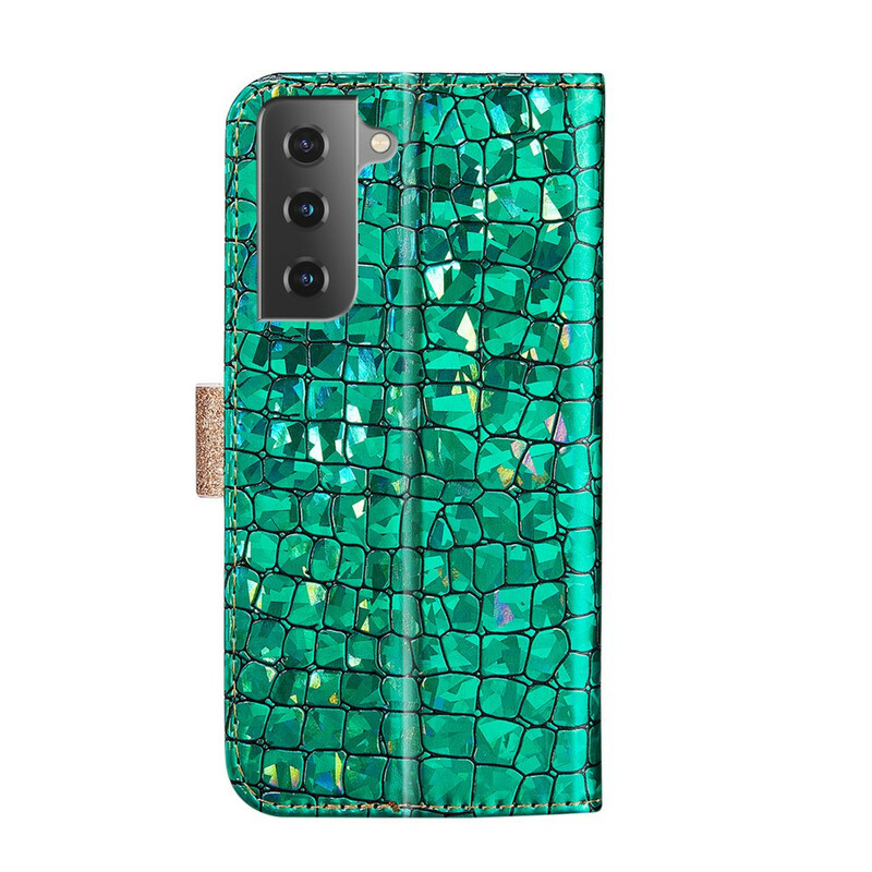 Samsung Galaxy S21 Plus 5G Croco Diamond kotelo