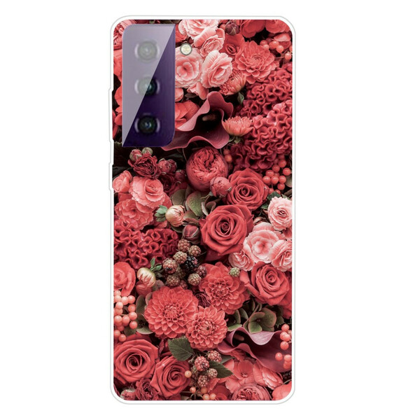 Samsung Galaxy S21 5G Case Intensiivinen kukkia