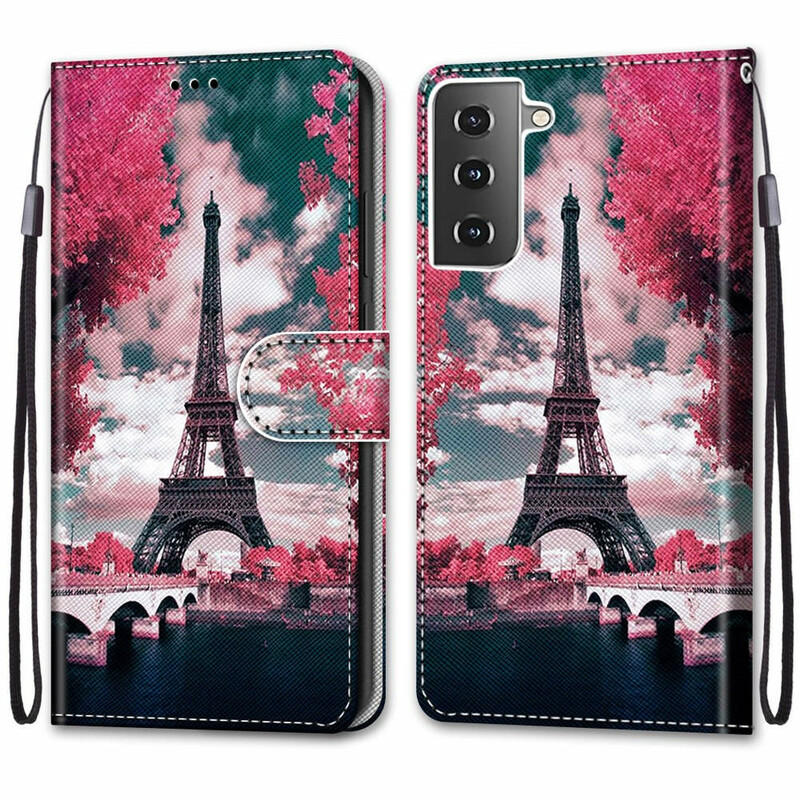 Samsung Galaxy S21 Plus 5G tapauksessa Pariisi kukkia varten