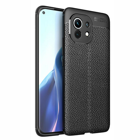 Xiaomi Mi 11 Nahkakotelo Litchi kaksinkertainen linja