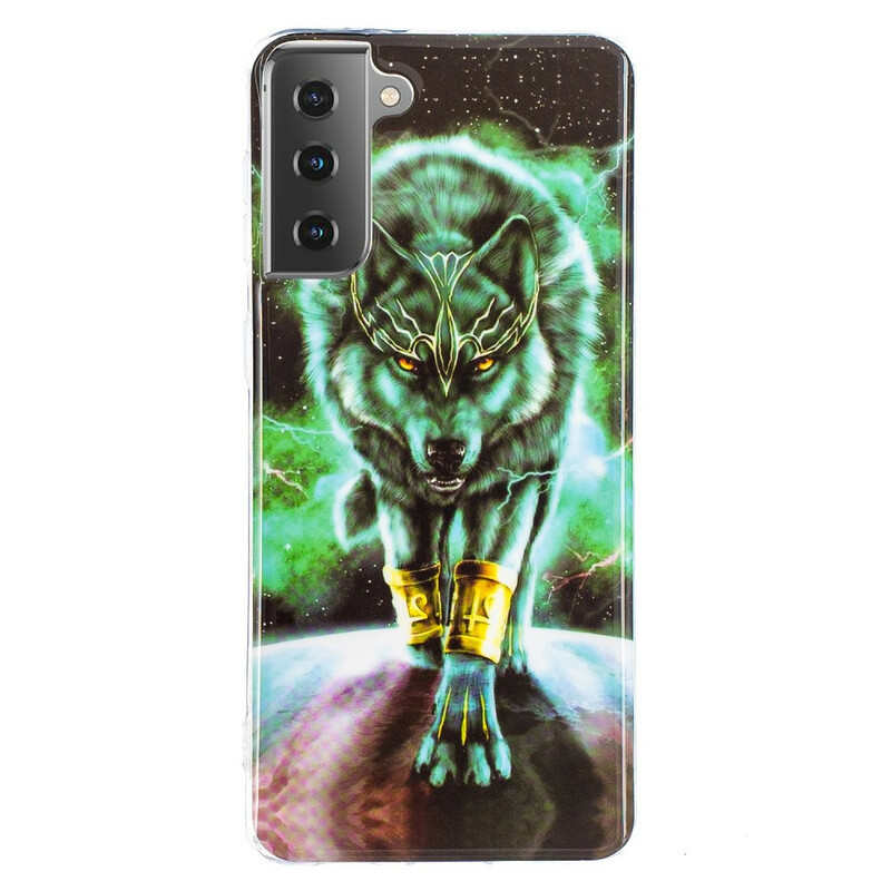 Samsung Galaxy S21 5G Wolf Series Kotelo Fluorescent