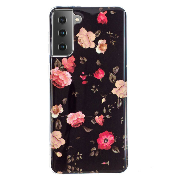 Samsung Galaxy S21 5G Kotelo Floralies Series fluoresoiva