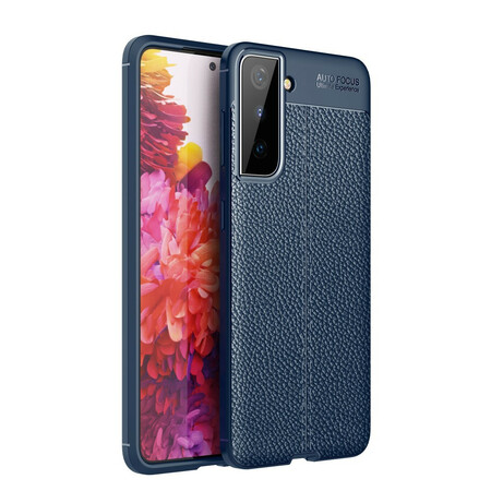 Samsung Galaxy S21 5G Nahkakotelo Lychee Effect Double Line