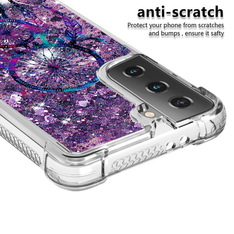 Samsung Galaxy S21 Plus 5G Glitter Dream Catcher Kotelo Samsung Galaxy S21 Plus 5G Glitter Dream Catcher Kotelo