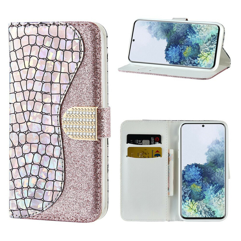 Samsung Galaxy S21 5G Croco Diamond Case