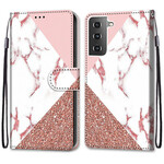 Samsung Galaxy S21 5G Triangle Marble Glitter Case Samsung Galaxy S21 5G Triangle Marble Glitter Case