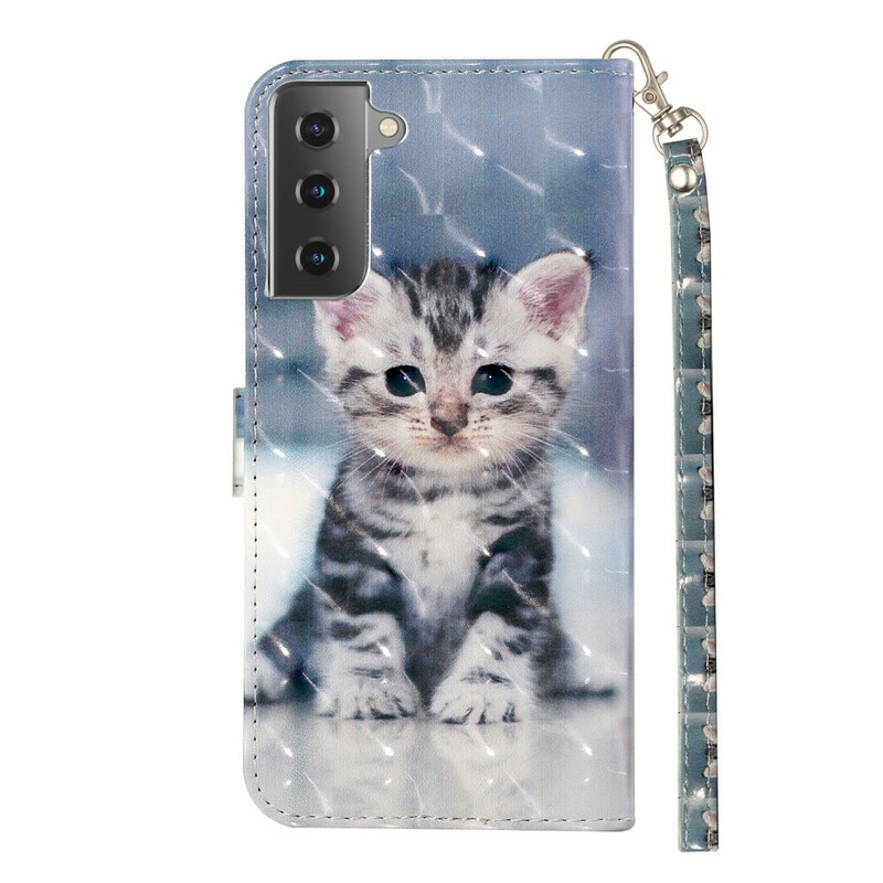 Samsung Galaxy S21 5G Kitten Light hihnan kotelo