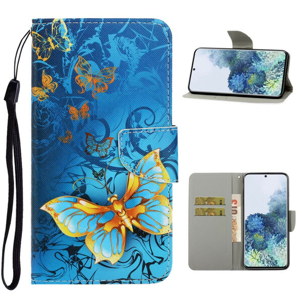 Samsung Galaxy S21 5G asia variaatiot Butterfly hihna