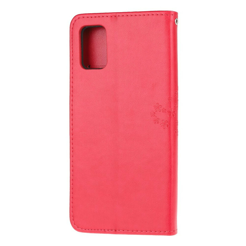 Samsung Galaxy A52 5G puu & pöllö hihna Case