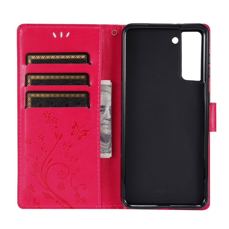 Samsung Galaxy S21 5G Case Perhosia tuulessa