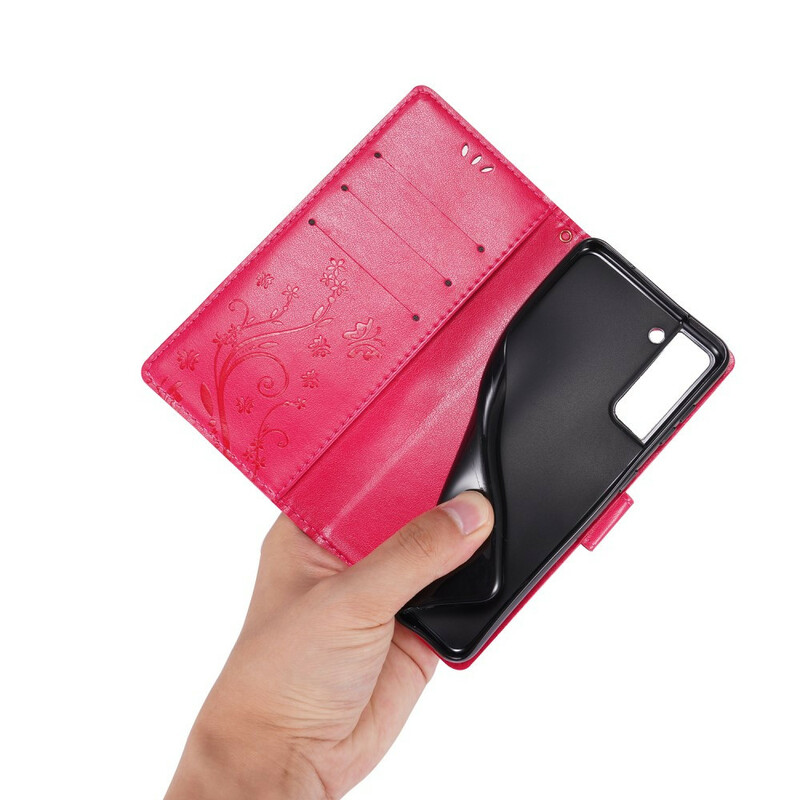 Samsung Galaxy S21 5G Case Perhosia tuulessa