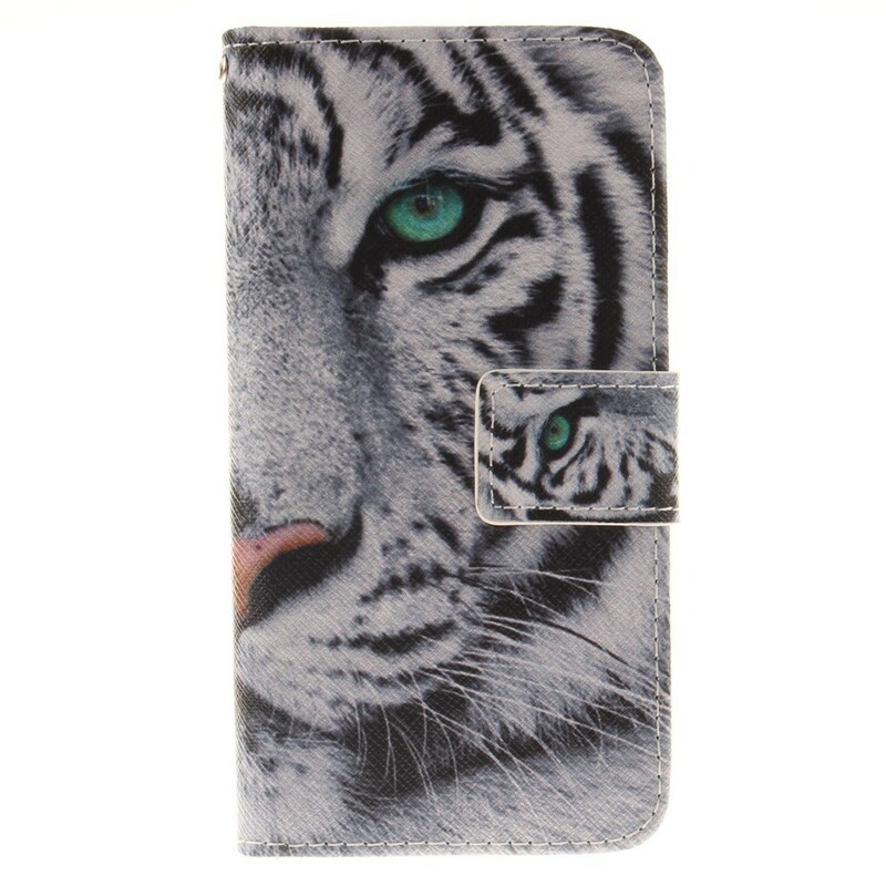 Kotelo iPhone 7 Tiger Valkoinen