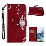 Samsung Galaxy S21 5G Case Mandala Pöllö ja Charm