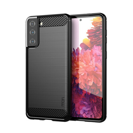 Samsung Galaxy S21 5G harjattu hiilikuitu tapauksessa MOFI